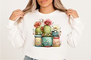 Whimsical Summer Cactus Clipart, an Illustration by Craft Nest (Thumbnail 7 of 11)