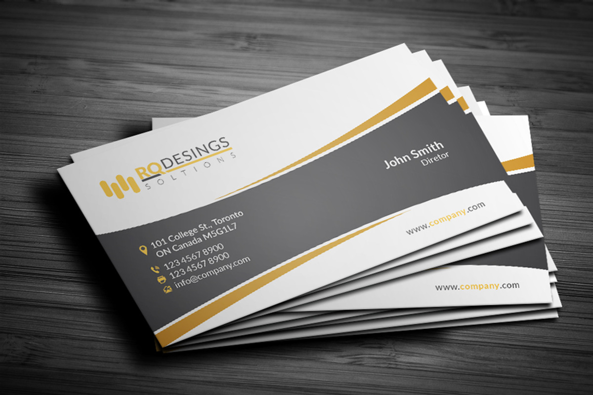 Corporate Business Card 20, a Business Card Template by RQ Designs (Photo 4 of 4)