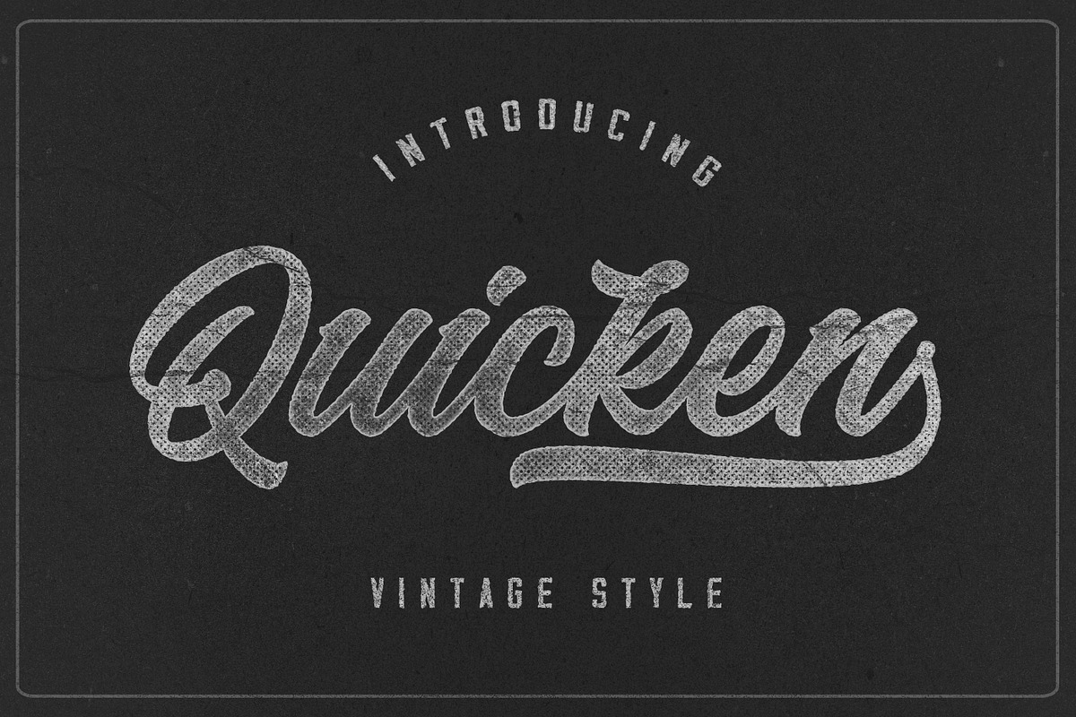 Quicken Vintage Logo Font