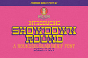 Showdown Round by Eric Pond Designs, a Slab Serif Font by Eric Pond Designs (Thumbnail 1 of 3)