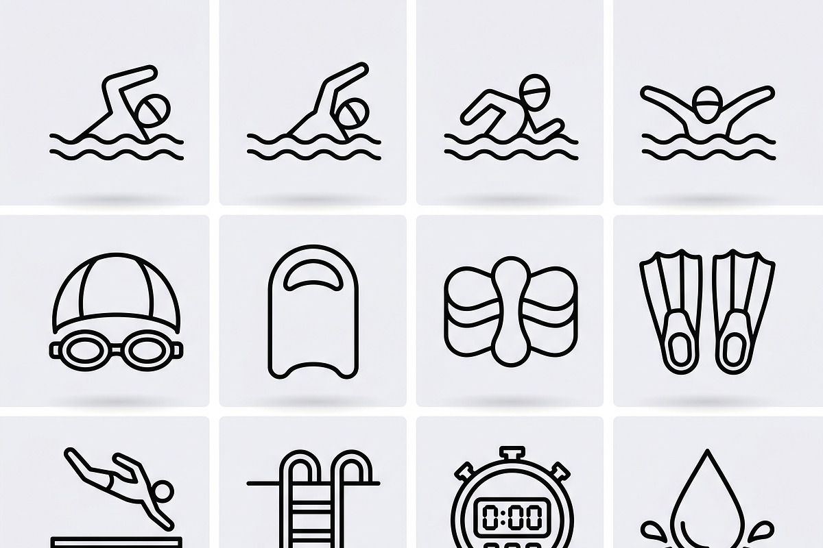 64 Fitness Workout Outline Icons, an Outline Icon by adenpinkstore (Photo 3 of 18)