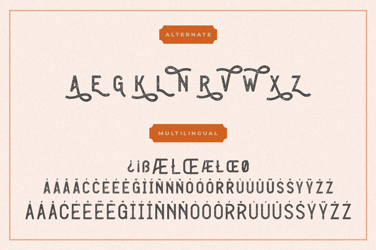 Enternal Vintage Stamp Typeface, a Sans Serif Font by Creatype Studio (Photo 9 of 9)