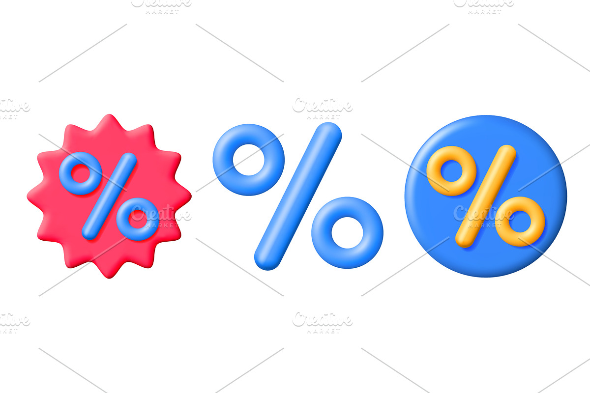 Vector 3d illustration set featuring, an Object Illustration by Abscent