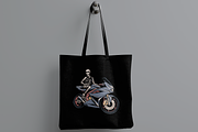 Skeleton Riding Motorcycle, an Object Illustration by nomlimo.com (Thumbnail 3 of 3)