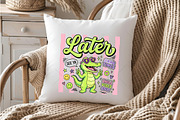 Cute Alligator Chill Vibes PNG, a Technology Illustration by OK Design (Thumbnail 5 of 5)