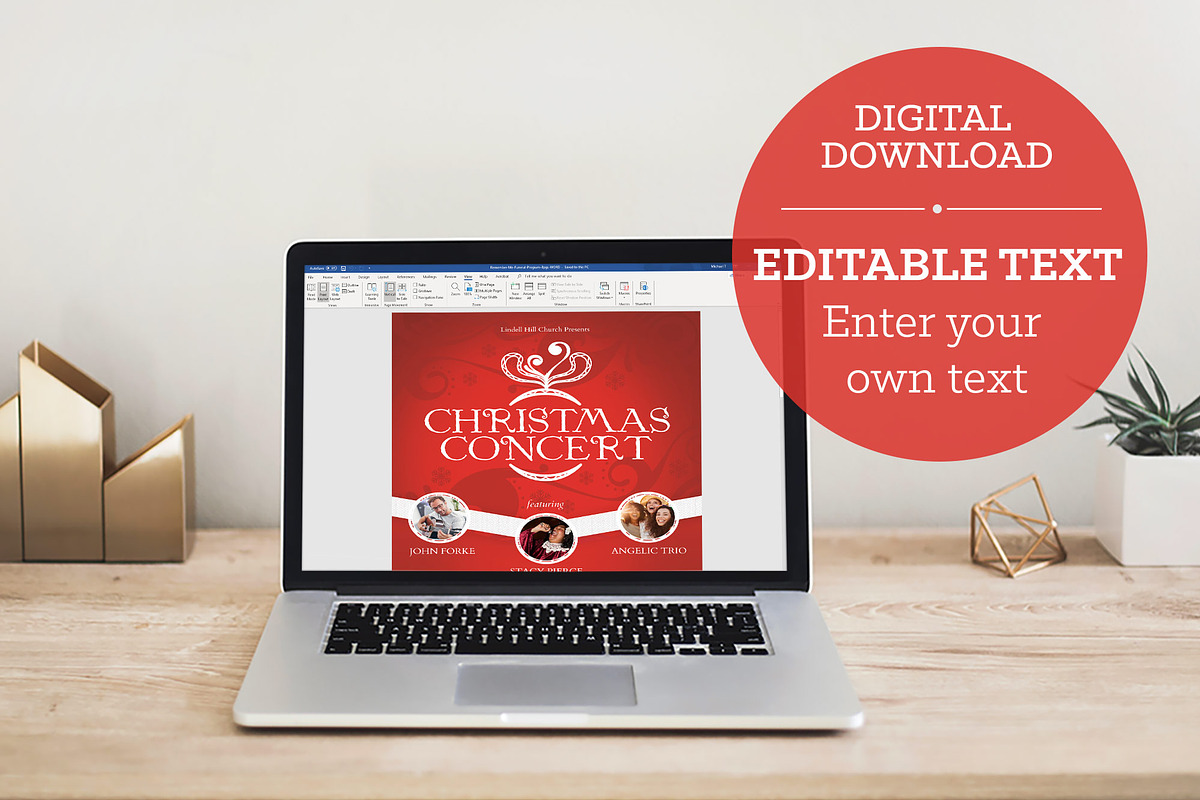 Christmas Concert Flyer Word, a Flyer Template by Godserv Designs (Photo 10 of 10)