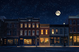Nighttime on F Street showcasing his, a Photo by Iftikhar Alam