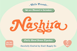 Nashira - Fluffy Hand Drawn Typeface