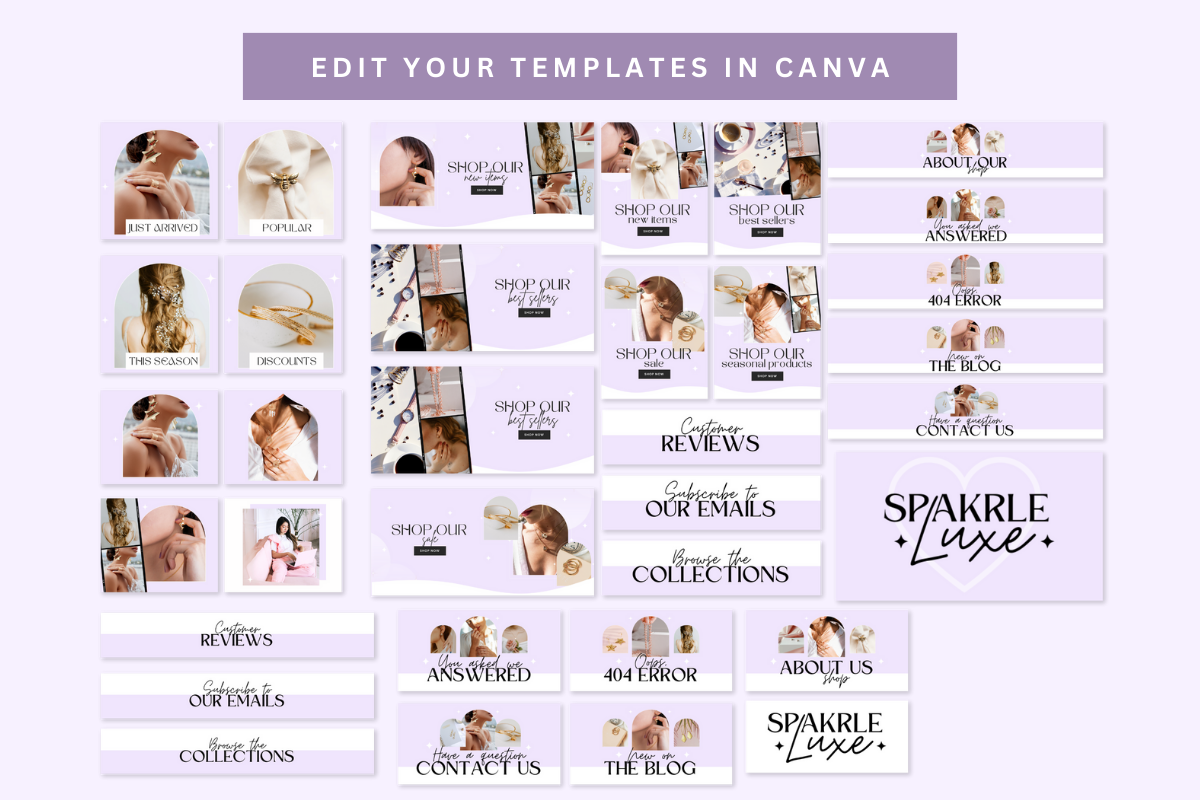 Purple Luxury Shopify Website Banner, a Shopify Template by Template Twist Shop (Photo 2 of 5)