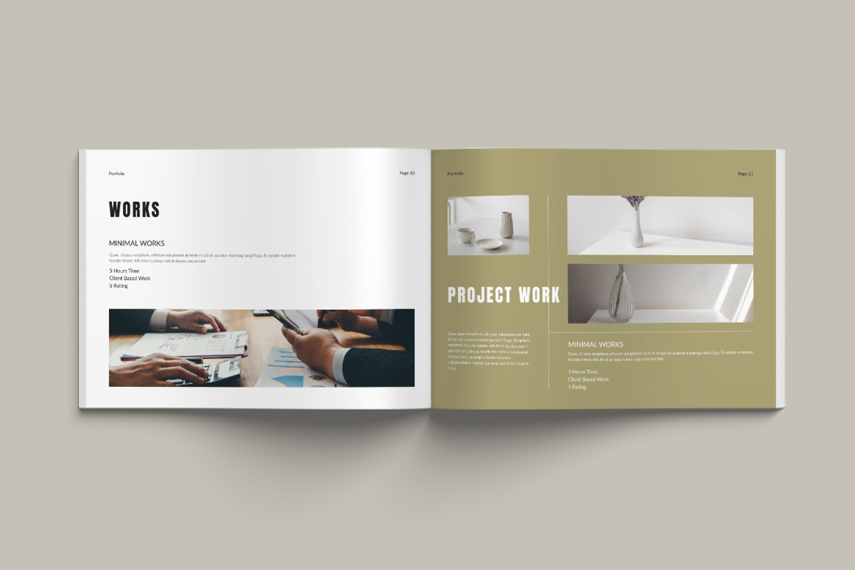 Portfolio Landscape Templates, a Brochure Template by Pixelpick (Photo 6 of 9)