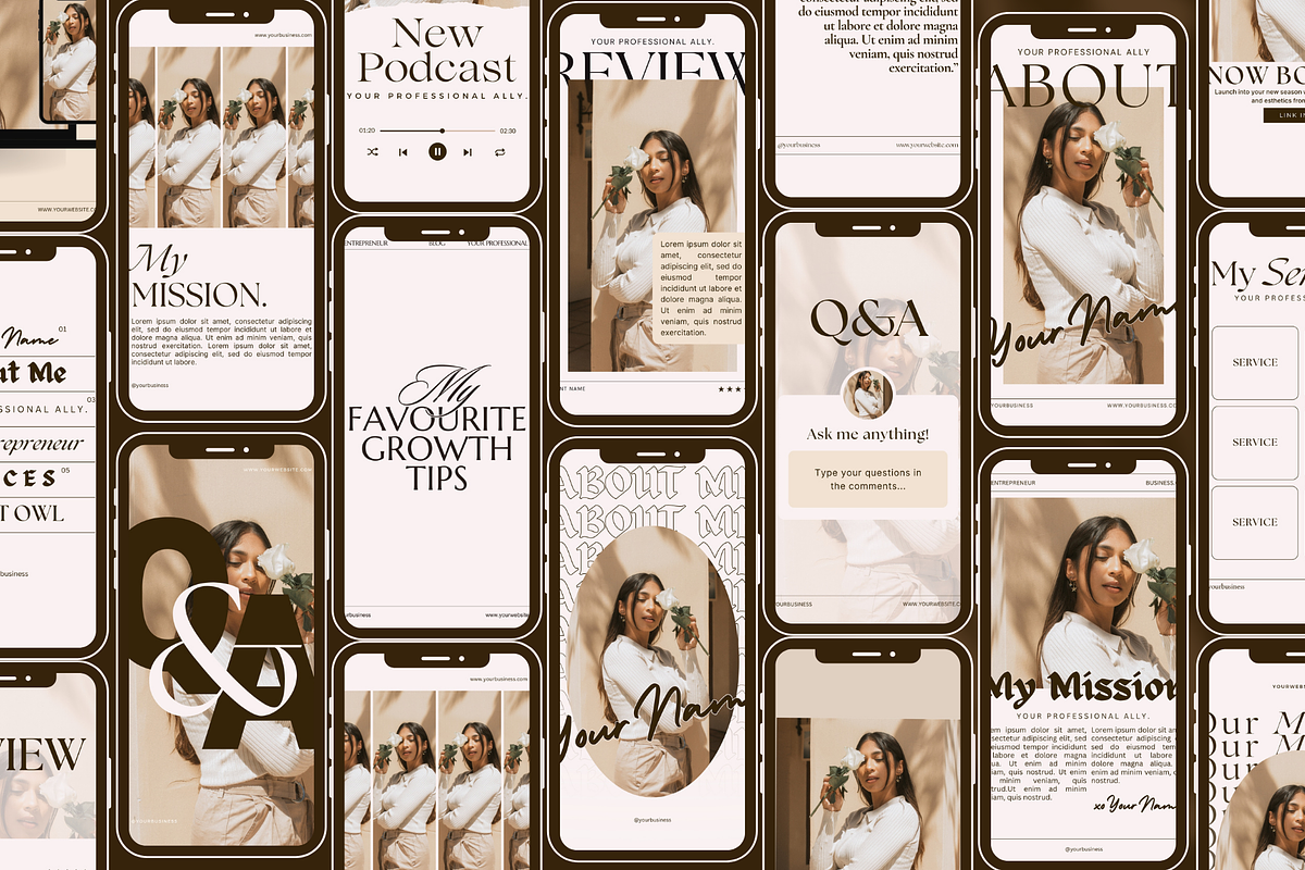Ecru White Social Media Branding Kit, a Social Media Template by The Flossy Finch (Photo 13 of 18)