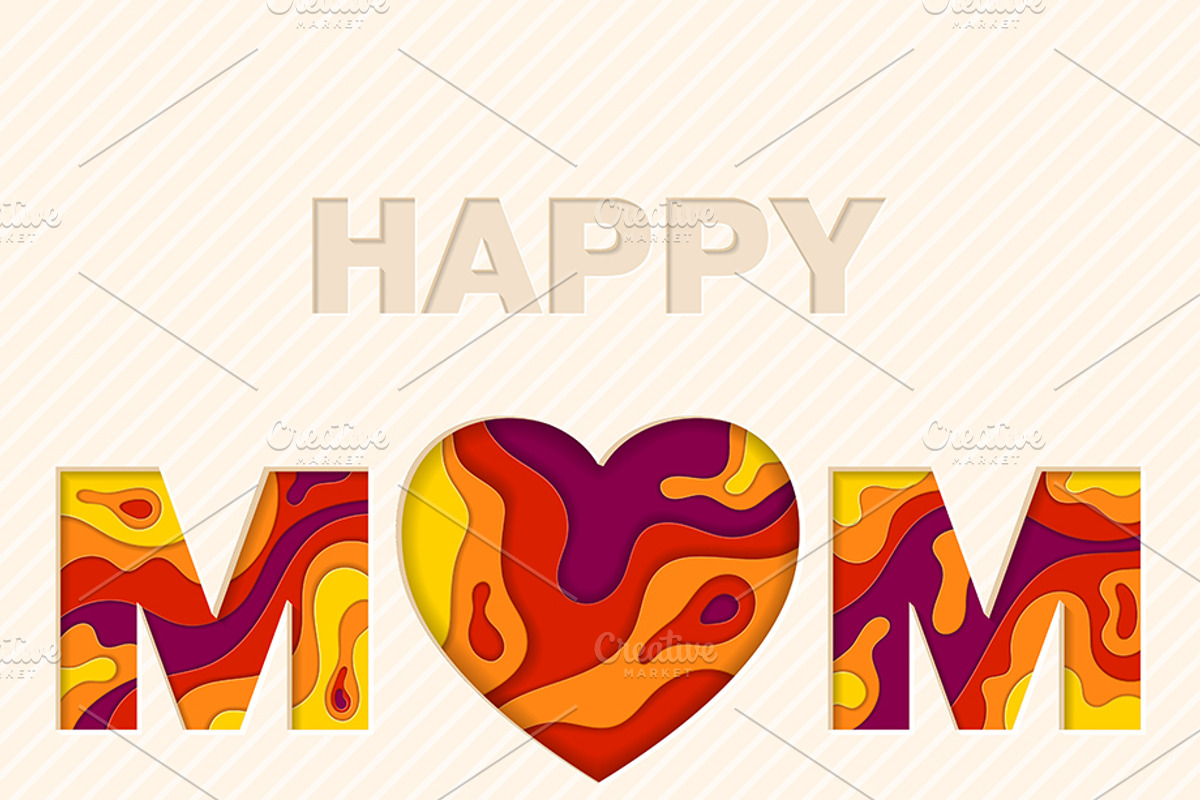 Mothers Day Invitation Cards, a Decorative Illustration by TAlex (Photo 5 of 6)