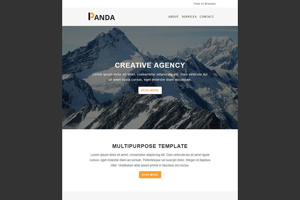PANDA - Responsive Email Template, an Email Template by evethemes (Photo 2 of 3)