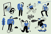 Hand drawn outdoor life activities, a Decorative Illustration by Huza Studio (Thumbnail 7 of 9)