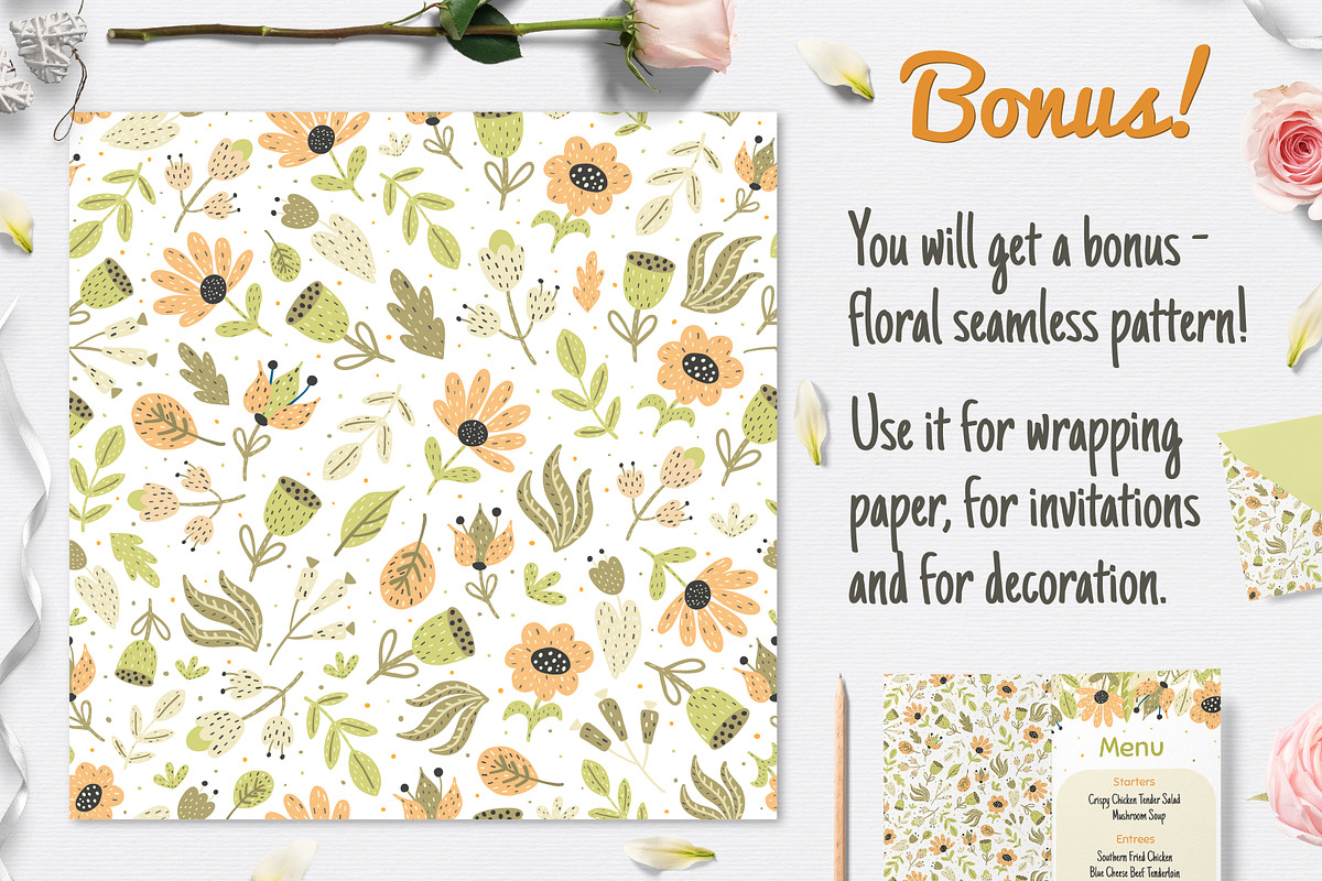 Bride and Groom Invitation Pack, an Invitation Template by Gulnara Sabirova (Photo 8 of 9)