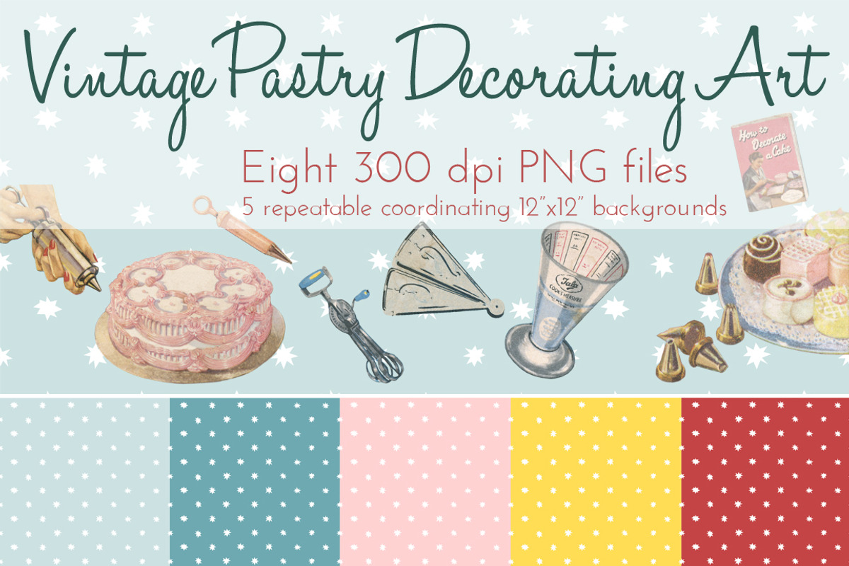 Vintage Pastry Decorating Art, an Object Graphic by Vine Hill Mercantile Co. (Photo 2 of 2)
