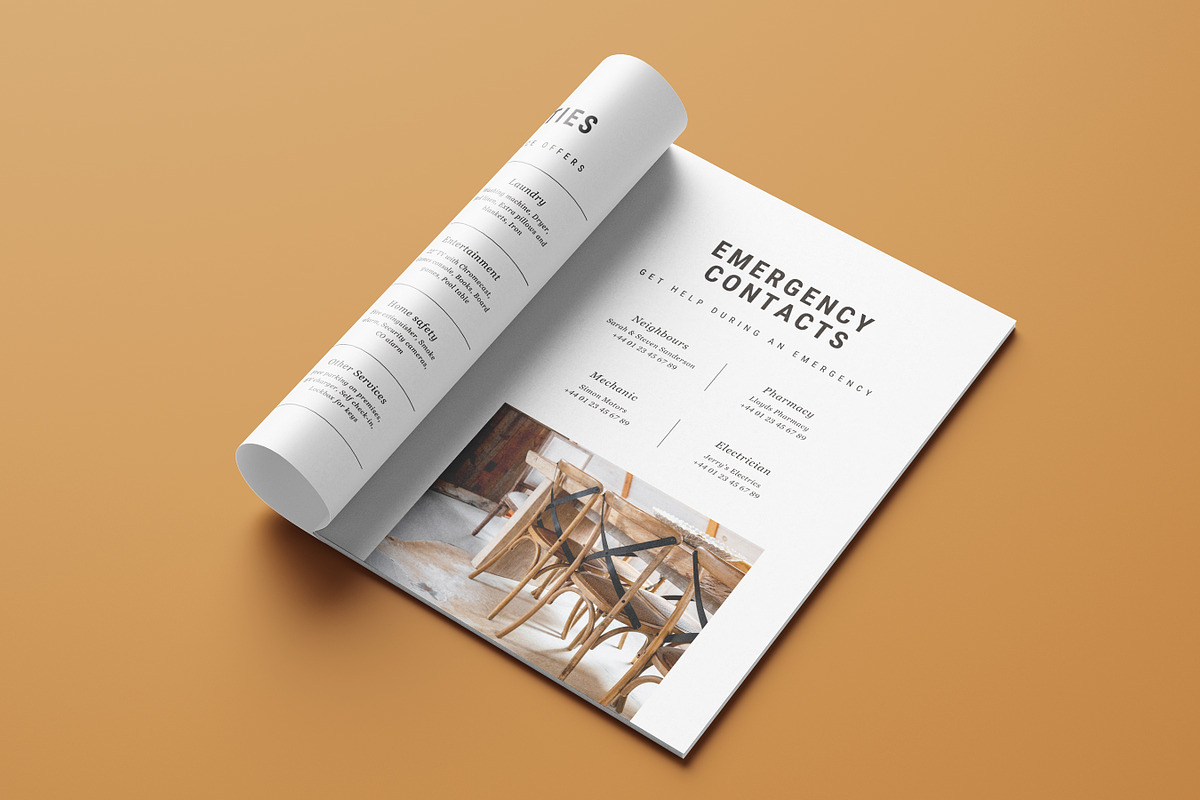 Airbnb Welcome Book & Signs Template, a Brochure Template by RWstudio (Photo 9 of 10)
