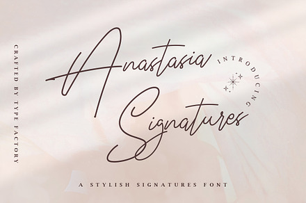 Anastasia Signature - Stylish Font, a Script Font by Typefactoryco