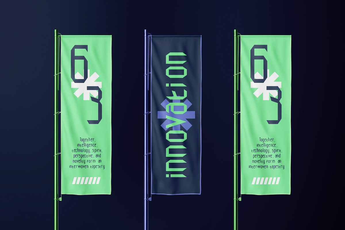 Techvora Futuristic Font, a Sans Serif Font by Vadovastd (Photo 3 of 7)