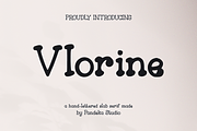 Vlorine - Hand-Lettered Slab Serif, a Slab Serif Font by Pandeka Studio (Thumbnail 1 of 9)