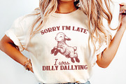 Sorry I'm Late I Was Dilly Dallying, an Illustration by SharpMarketplace (Thumbnail 2 of 9)
