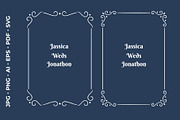 Graceful Wedding Borders Collection, a Decorative Illustration by nandinigraphics (Thumbnail 1 of 5)