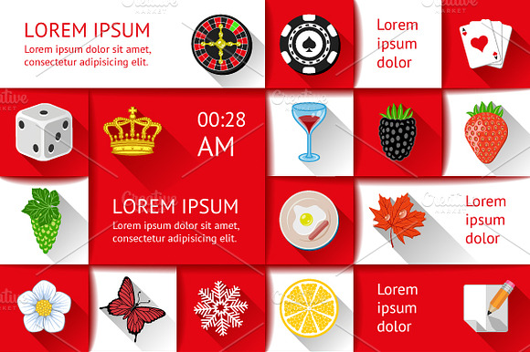 Infographics Web Elements Icons