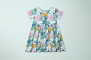 Toddler Skater Dress Mockup Set, a Shirt Mockup by creatsy5 (Thumbnail 5 of 8)