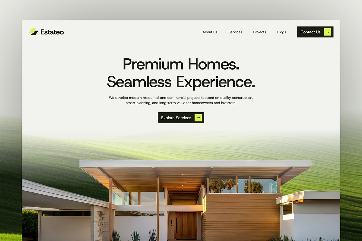 Real Estate Framer Template, an UI Kit Template by UI/UX Ocean (Photo 1 of 4)
