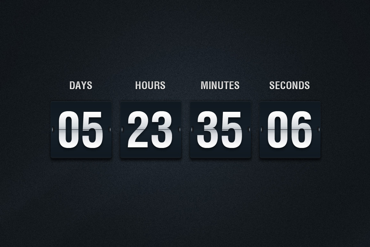 Flip Countdown PSD, an Illustration by Creative VIP