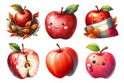 Watercolor Autumn Apple Clipart, an Illustration by Daily.Designs (Thumbnail 2 of 5)