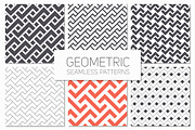 Geometric Seamless Patterns Set 3, a Pattern Graphic by Curly_Pat (Thumbnail 1 of 5)