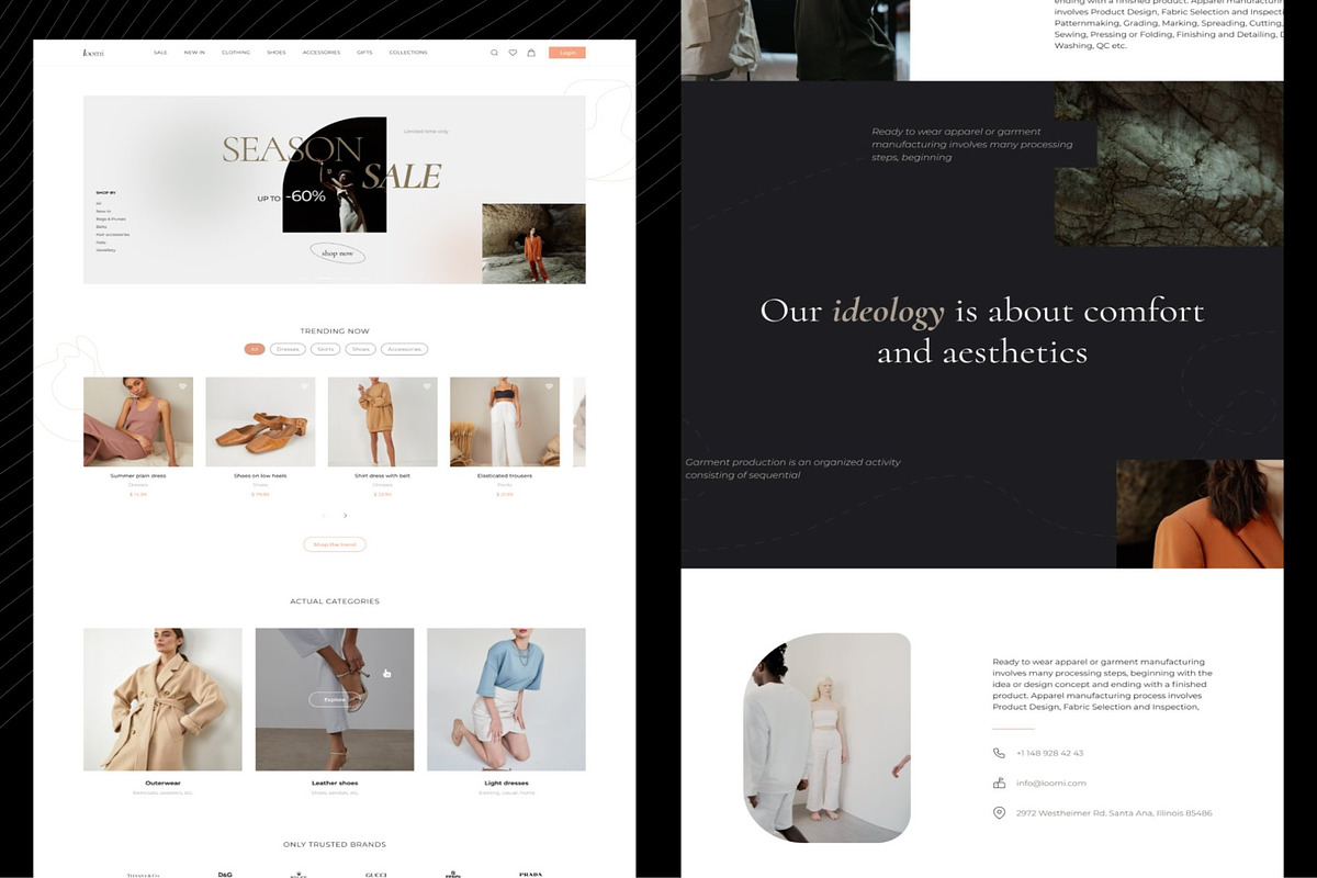 Loomi E-commerce fashion website preview 6