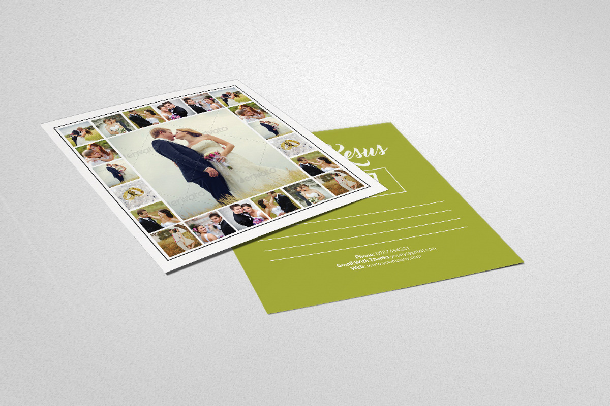 Wedding Postcard Template, a Card Template by Business Flyers (Photo 2 of 4)