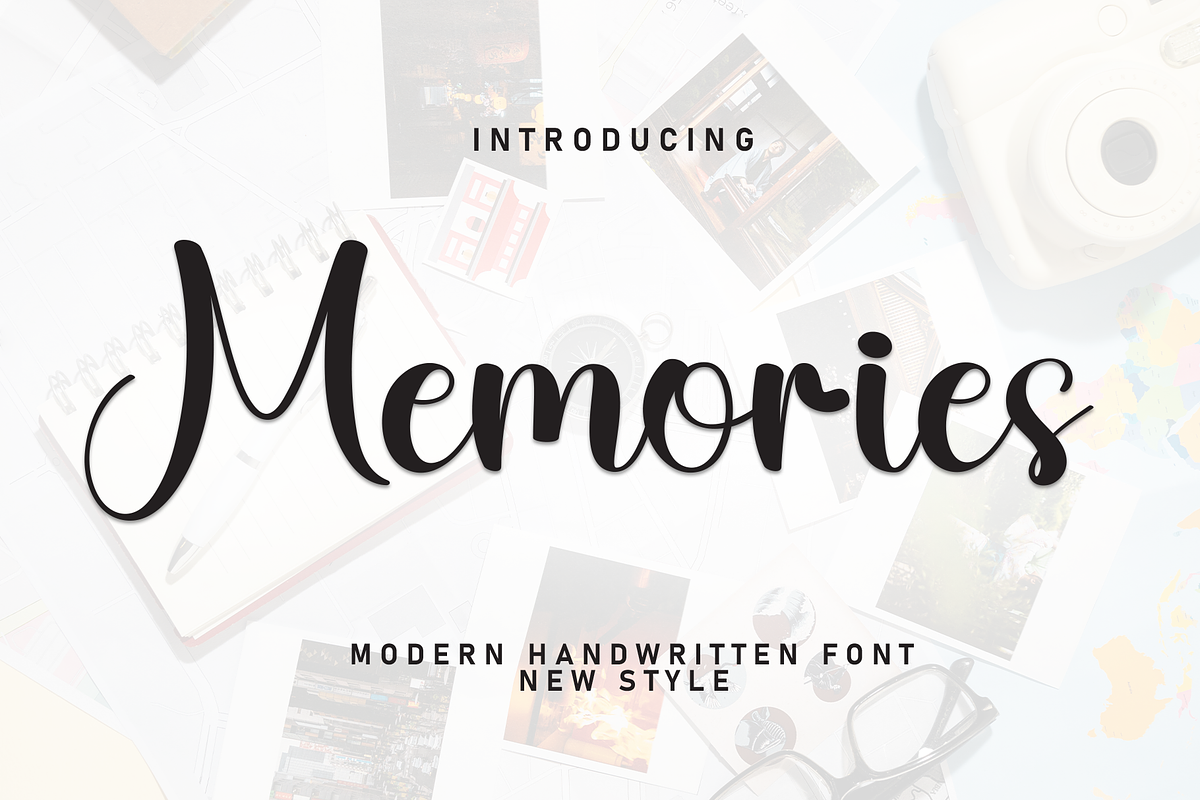 Memories | Script Font, a Handwritten Font by Scratchones (Photo 1 of 8)