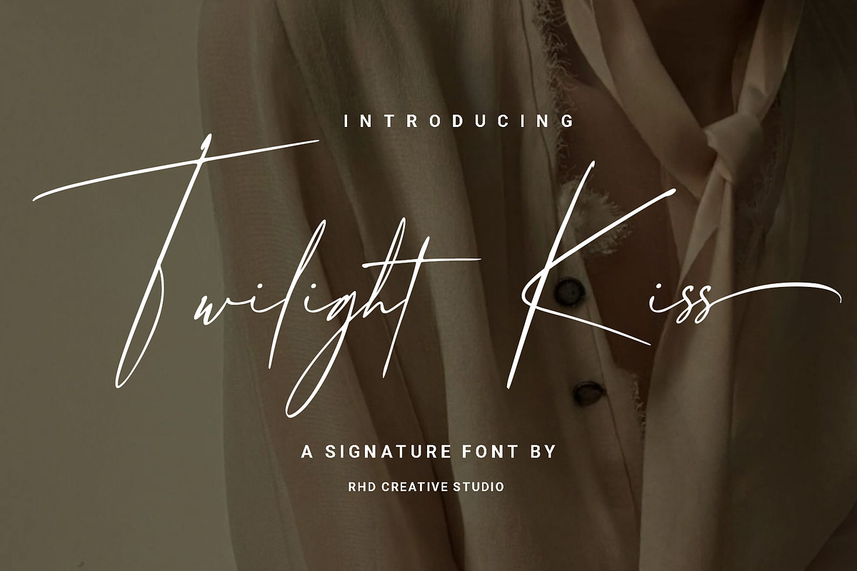 Twilight Kiss - A Sgnature Font, a Handwritten Font by RHD Creative Studio (Photo 1 of 10)