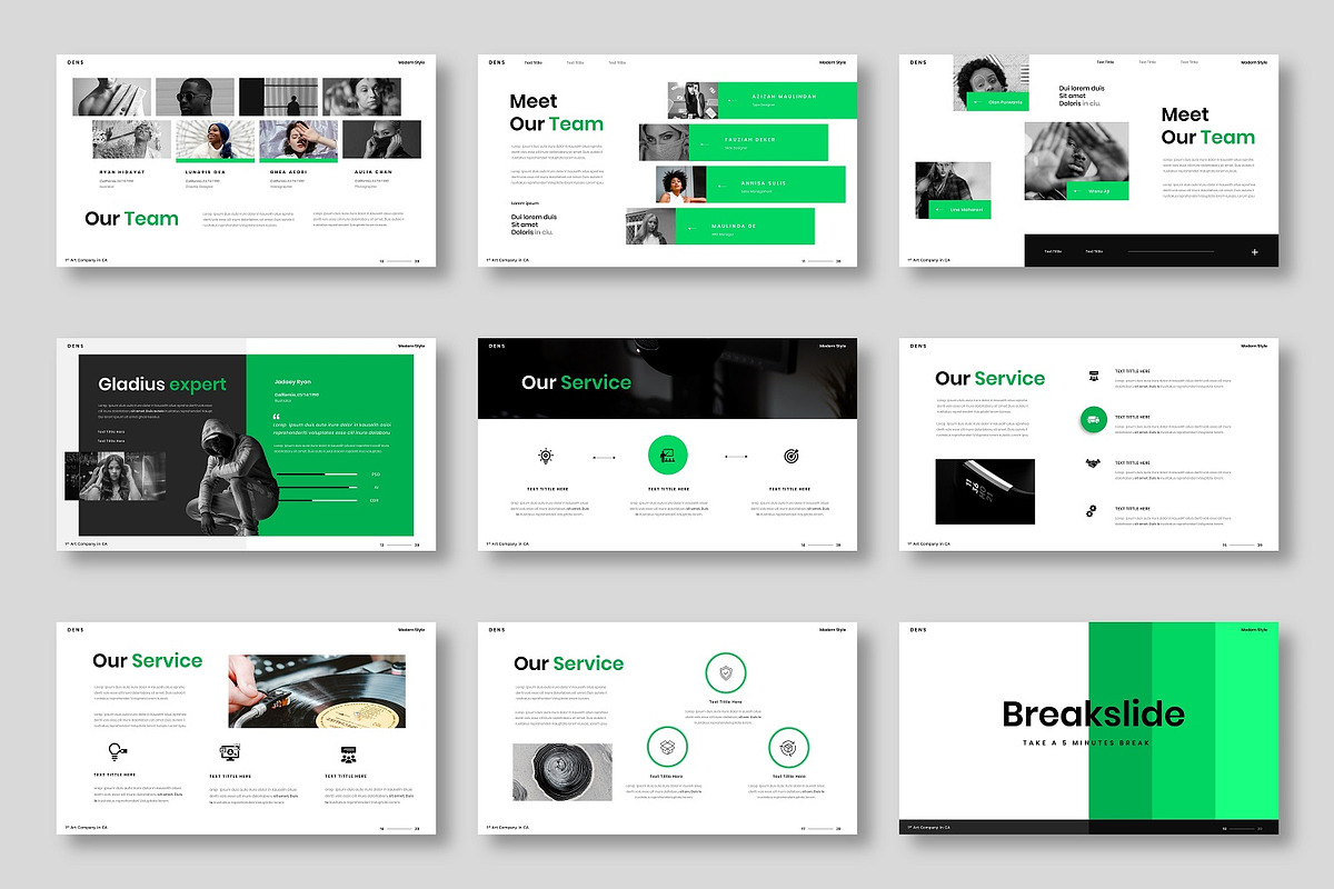 Gladius – Business PowerPoint, a Presentation Template by Dens Creative Studio (Photo 3 of 6)
