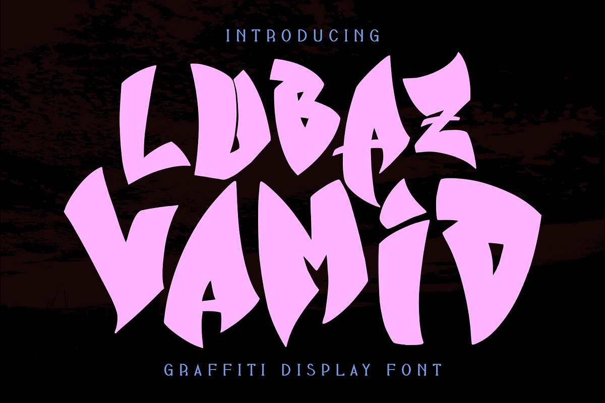 Lubaz Vamid Graffiti Display Font, a Handwritten Font by Maulana Creative (Photo 1 of 7)
