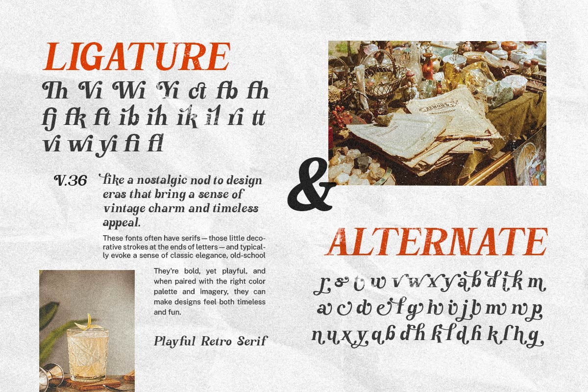 Monday Awaits | A playful serif, a Serif Font by ClevUs (Photo 11 of 13)