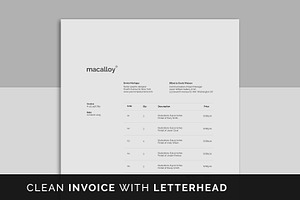 Invoice, a Stationery Template by UX-group