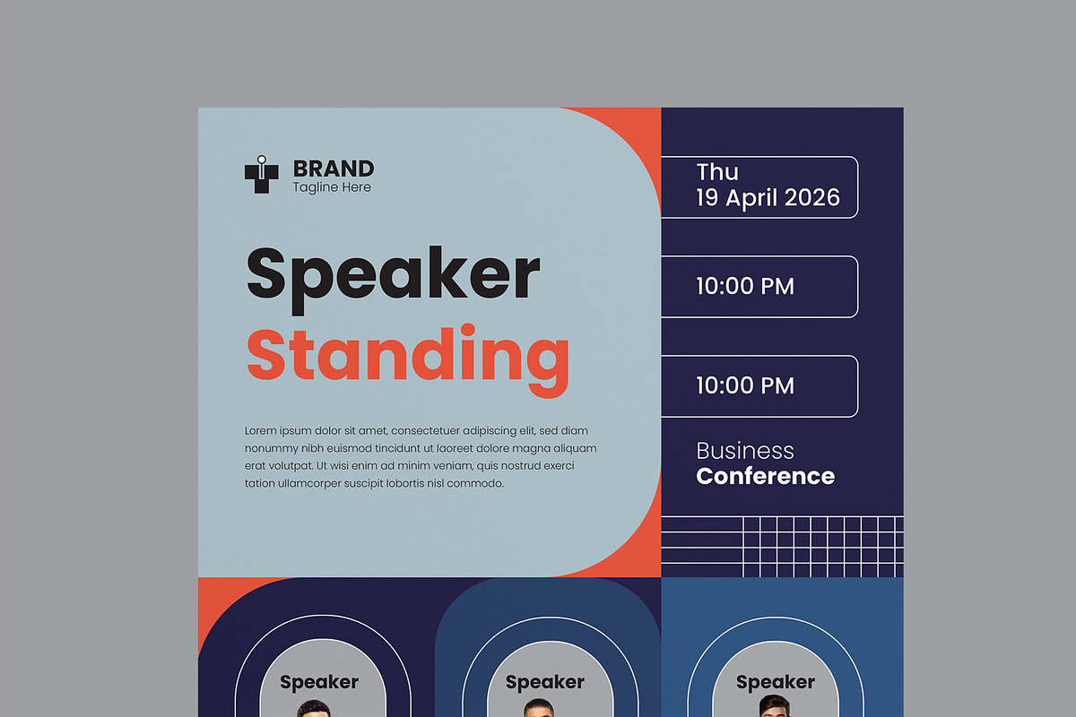 Conference Flyer Layout, a Flyer Template by MightyDesign (Photo 4 of 8)