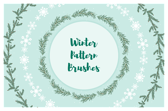 Winter Pattern Brushes preview 4