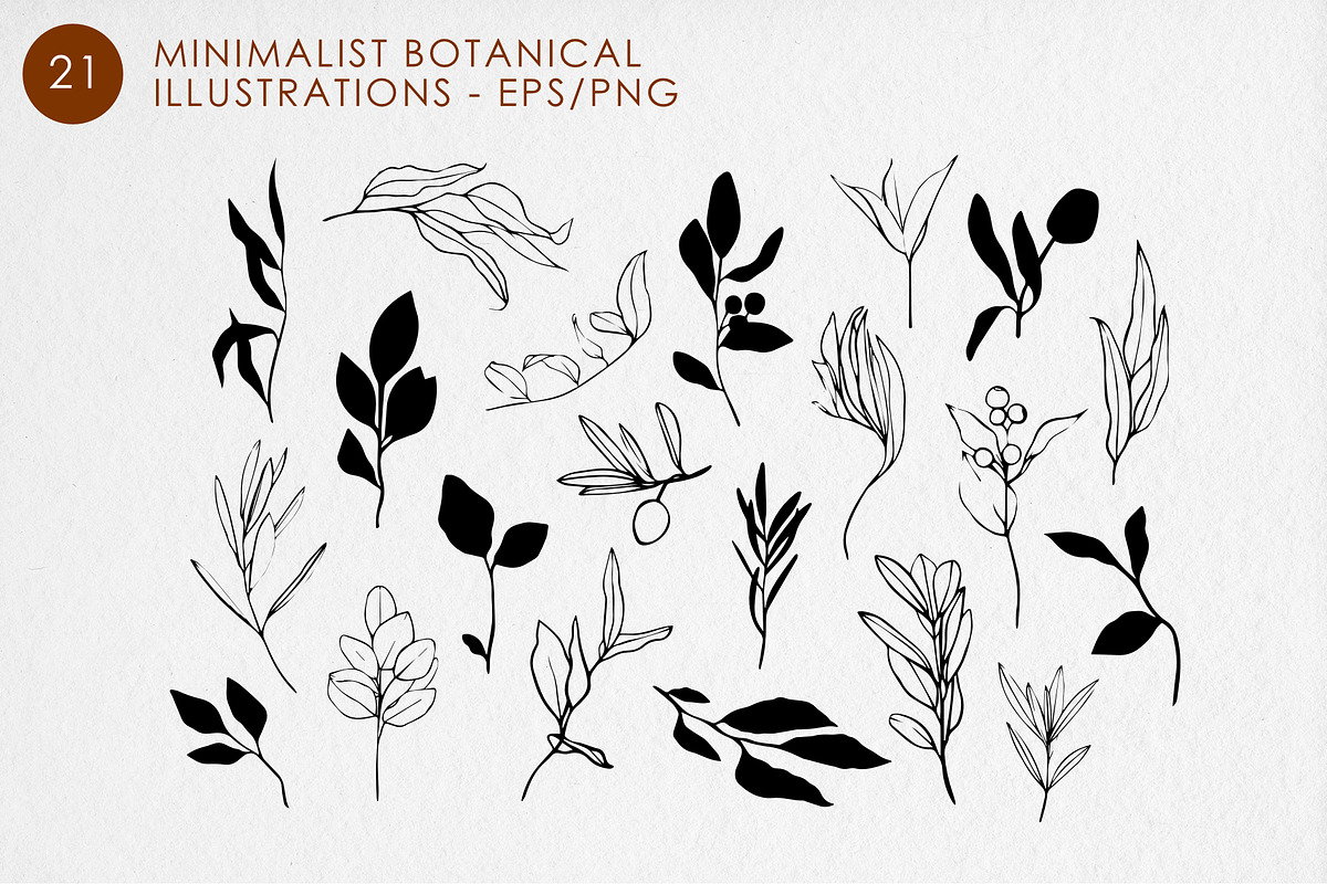 Botanical Abstract Collection, an Object Graphic by MilanaDesignShop (Photo 2 of 3)