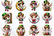 St. Patrick's Day Cute Angel Clipart, an Illustration by RobertsArt (Thumbnail 4 of 7)