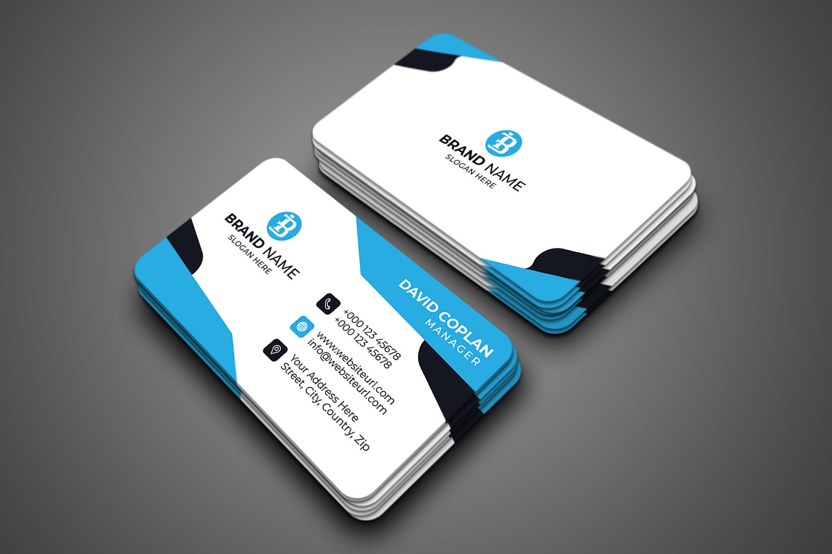 Corporate Business Card Template, a Business Card Template by saifulbranding (Photo 1 of 4)