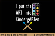 I Put The Art Into Kindergarten SVG, a Work Illustration by Handy Arts Studio (Thumbnail 1 of 3)