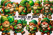 St. Patrick's Day Gnomes Clipart Bu, an Illustration by SVGArt (Thumbnail 1 of 7)