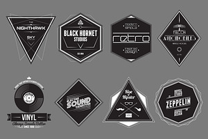 Retro Badges Set 1