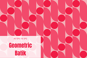 Geometric Batik Seamless Pattern