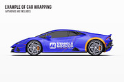 Super Performance Sport Coupe Set, an Advertising Mockup by Halal Graphic Studio (Thumbnail 7 of 12)